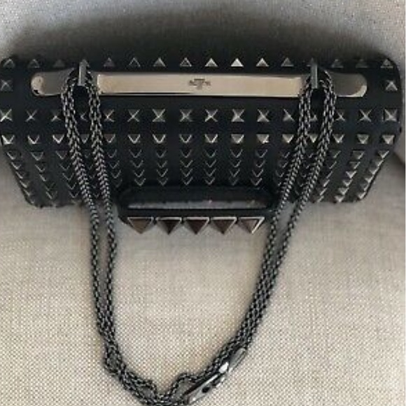 Valentino Va Va Voom rockstud noir black clutch - Picture 10 of 13
